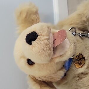 My Twinn poseable pets plush lab dog beige tan cream with collar